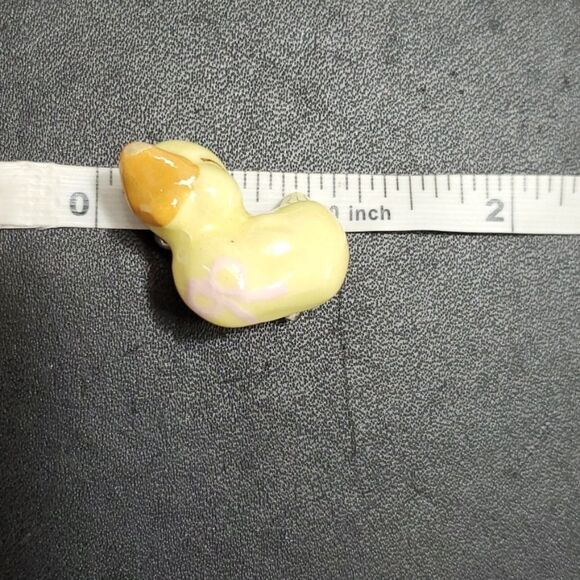 **Sale** Yellow ceramic duck brooch - Picture 7 of 7
